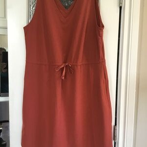 Eddie Bauer, large, burnt orange, tank dress